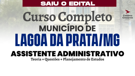Lagoa da Prata/MG - Curso Completo - Assistente Administrativo