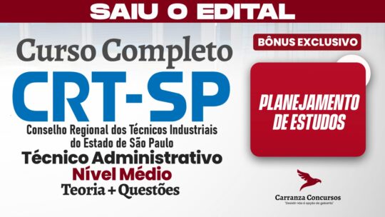 CRT SP - Curso Completo - Técnico Administrativo