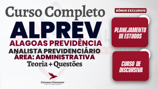 ALPREV - Curso Completo - Analista Previdenciário Área: Administrativa