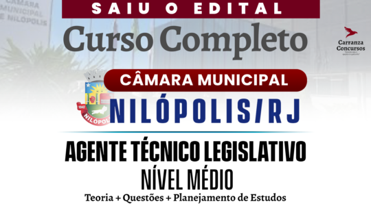 Câmara De Nilópolis/RJ - Curso Completo - Agente Técnico Legislativo