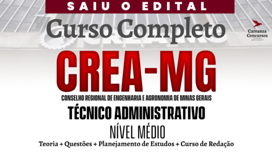 CREA (MG) - Curso Completo - Técnico Administrativo