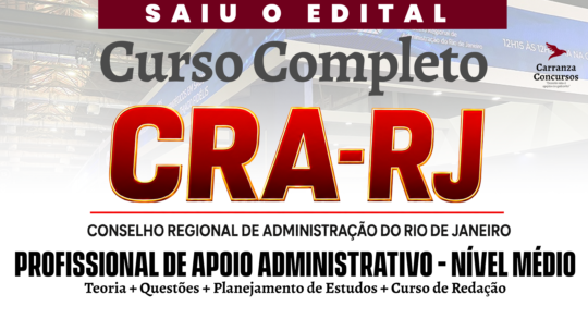CRA RJ - Curso Completo - Prof. de Apoio Administrativo