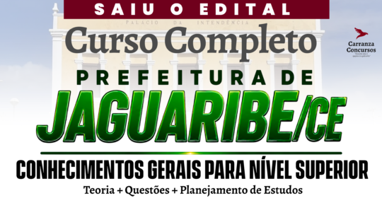 Prefeitura Jaguaribe/CE - Conhecimentos Gerais para Nível Superior