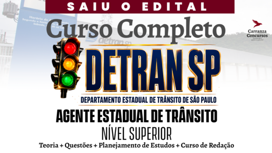 DETRAN/SP - Departamento Estadual de Trânsito de São Paulo - Agente Estadual de Trânsito - Nível Superior - CURSO COMPLETO