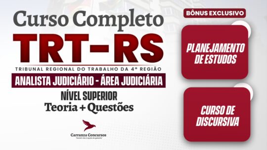 TRT 4 (RS) - Curso Completo - Analista Judiciário Área Judiciária