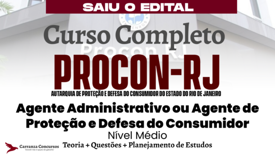 PROCON RJ - Curso Completo - Agente Administrativo