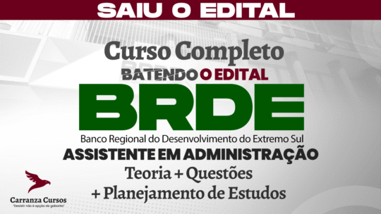 BRDE - Curso Completo - Assistente Administrativo