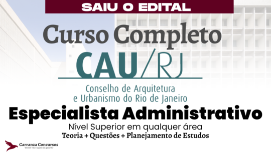 CAU RJ - Curso Completo - Especialista Administrativo