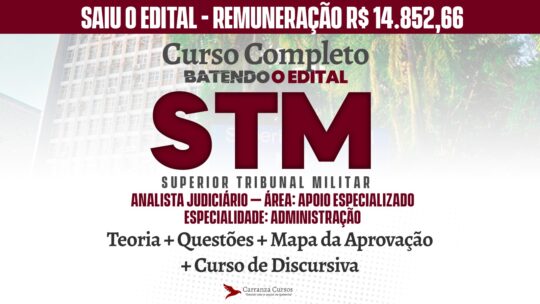 STM - Curso Completo - Analista Judiciário Apoio Especializado; Administração
