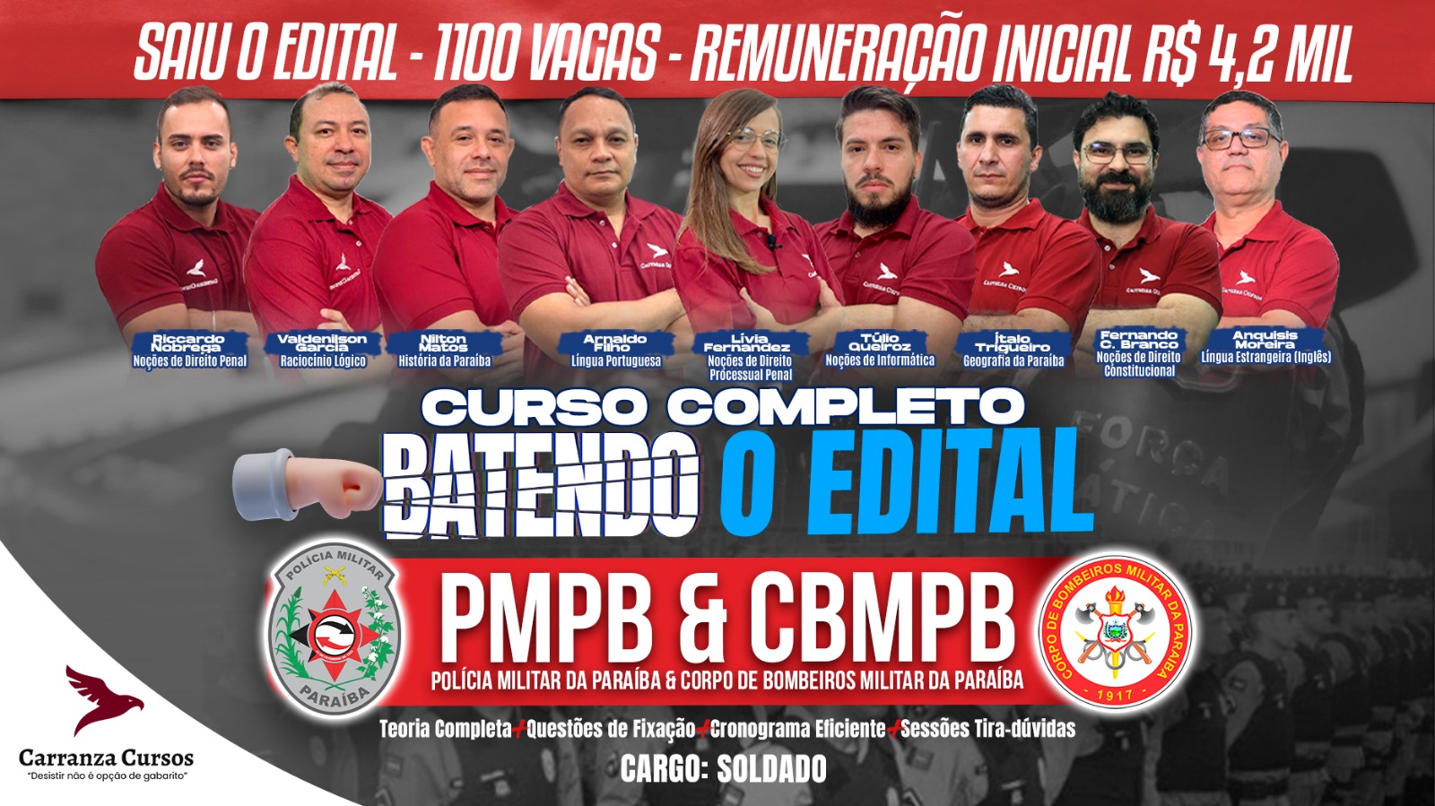 Concurso PM PB: Aula de História da Paraíba