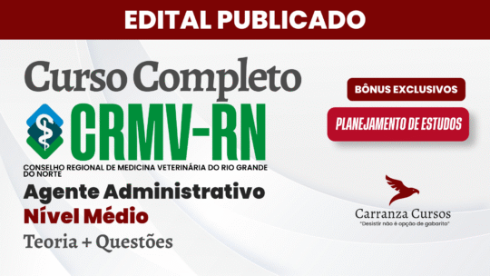 CRMV RN – Curso Completo – Agente Administrativo
