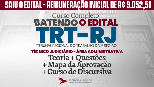 TRT RJ - Curso Completo - Técnico Judiciário Área Administrativa