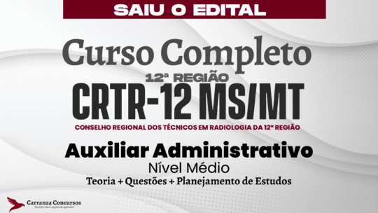 CRTR 12ª Região - Curso Completo - Auxiliar Administrativo