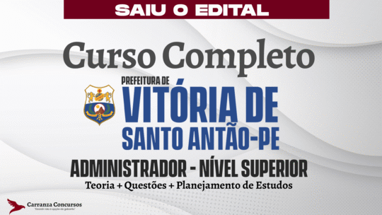 VITÓRIA DE SANTO ANTÃO/PE - Curso Completo - Administrador
