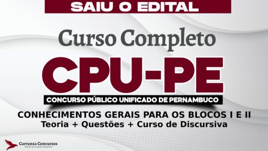 CPU PE  - Conhecimentos Gerais para os Blocos 1 e 2