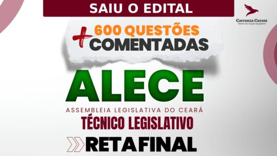 ALECE - 600 Questões Comentadas - Técnico Legislativo