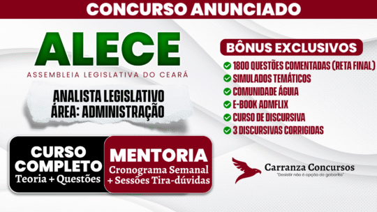 ALECE - Curso Completo - Analista Legislativo Área Administração
