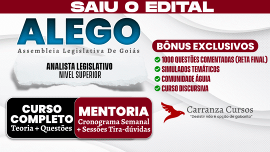 ALEGO - Curso Completo - Analista Legislativo