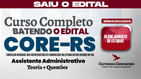 CORE RS - Curso Completo - Assistente Administrativo
