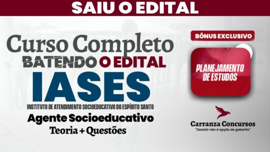 IASES - Curso Completo - Agente Socioeducativo (Nível Médio)