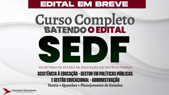 SEDF - Curso Completo - Gestor em Políticas Públicas e Gestão Educacional | Administração
