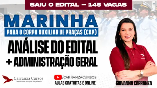 Marinha do Brasil - Curso Completo - Corpo Auxiliar de Praças Técnico em Administração