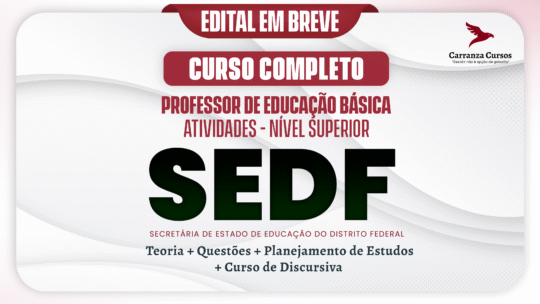 SEDF - Curso Completo - Professor De Educação Básica | Atividades