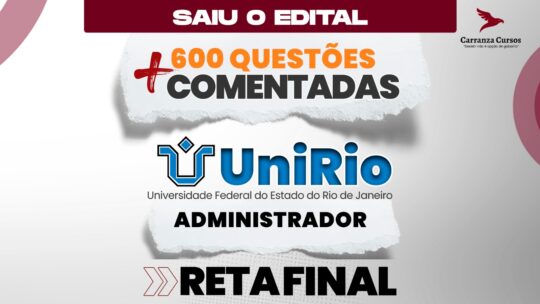 UNIRIO - 600 Questões Comentadas - Administrador