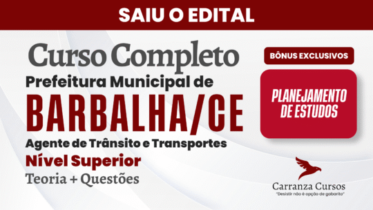 Barbalha - Curso Completo - Agente de Trânsito e Transportes