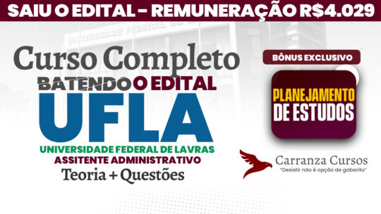 UFLA - Curso Completo - Assistente em Administração
