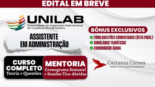 UNILAB - Curso Completo - Assistente em Administração