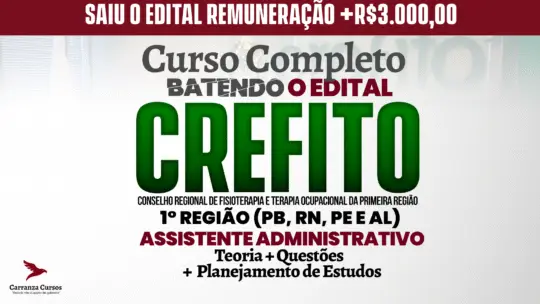 CREFITO 1° Região - Curso Completo - Assistente Administrativo