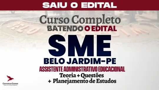 SME Belo Jardim PE - Curso Completo - Assistente Administrativo Educacional