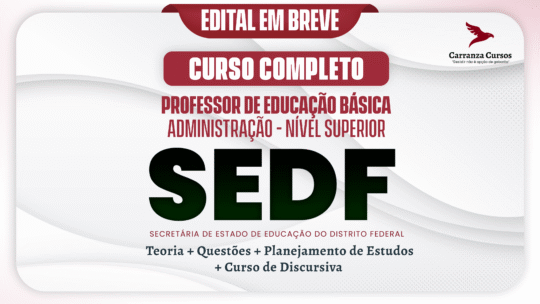 SEDF - Curso Completo - Professor De Educação Básica | Administração