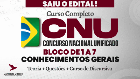 CNU - Curso Completo -  Conhecimentos Gerais