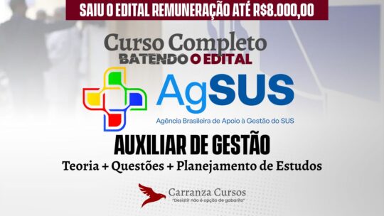 AGSUS - Curso Completo - Auxiliar de Gestão