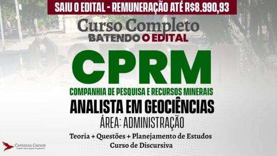 CPRM - Curso Completo - Analista em Geociências
