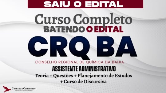 CRQ BA - Curso Completo - Assistente Administrativo