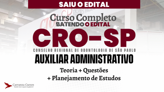 CRO SP - Curso Completo - Auxiliar Administrativo