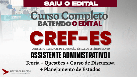 CREF ES - Curso Completo - Assistente Administrativo
