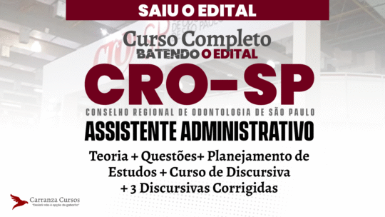 CRO SP - Curso Completo - Assistente Administrativo