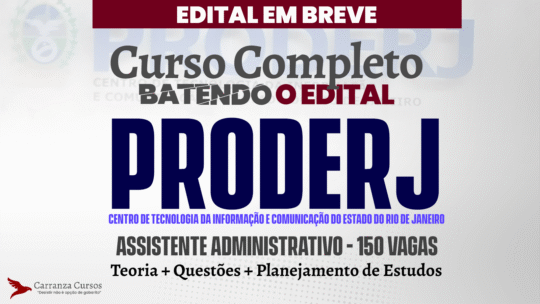 PRODERJ - Curso Completo - Assistente Administrativo