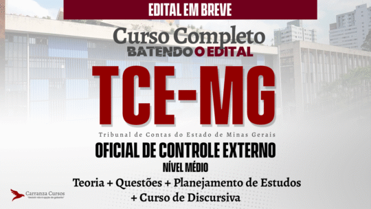 TCE MG - Curso Completo - Oficial de Controle Externo