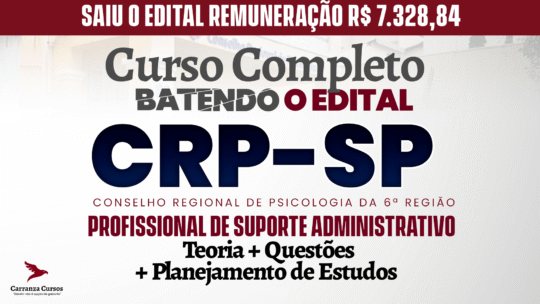 CRP SP - Curso Completo - Profissional de Suporte Administrativo