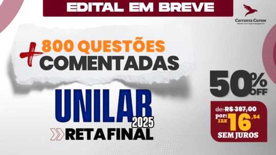 UNILAB - 800 Questões - Assistente em Administração