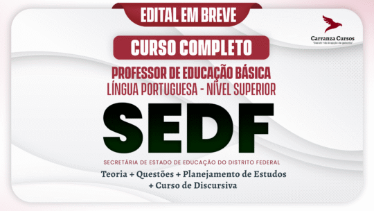 SEDF - Curso Completo - Professor De Educação Básica | Língua Portuguesa
