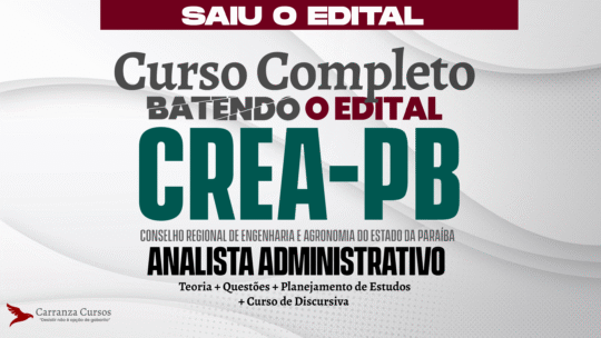 CREA PB - Curso Completo - Analista Administrativo