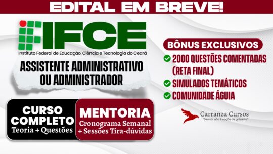 IFCE - Curso Completo - Assistente em Administração