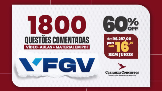 1800 QUESTÕES COMENTADAS - FGV