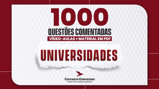1000 QUESTÕES COMENTADAS - UNIVERSIDADES
